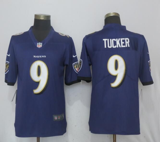 Men Baltimore Ravens #9 Tucker Purple Vapor Untouchable Limited Player Nike NFL Jerseys